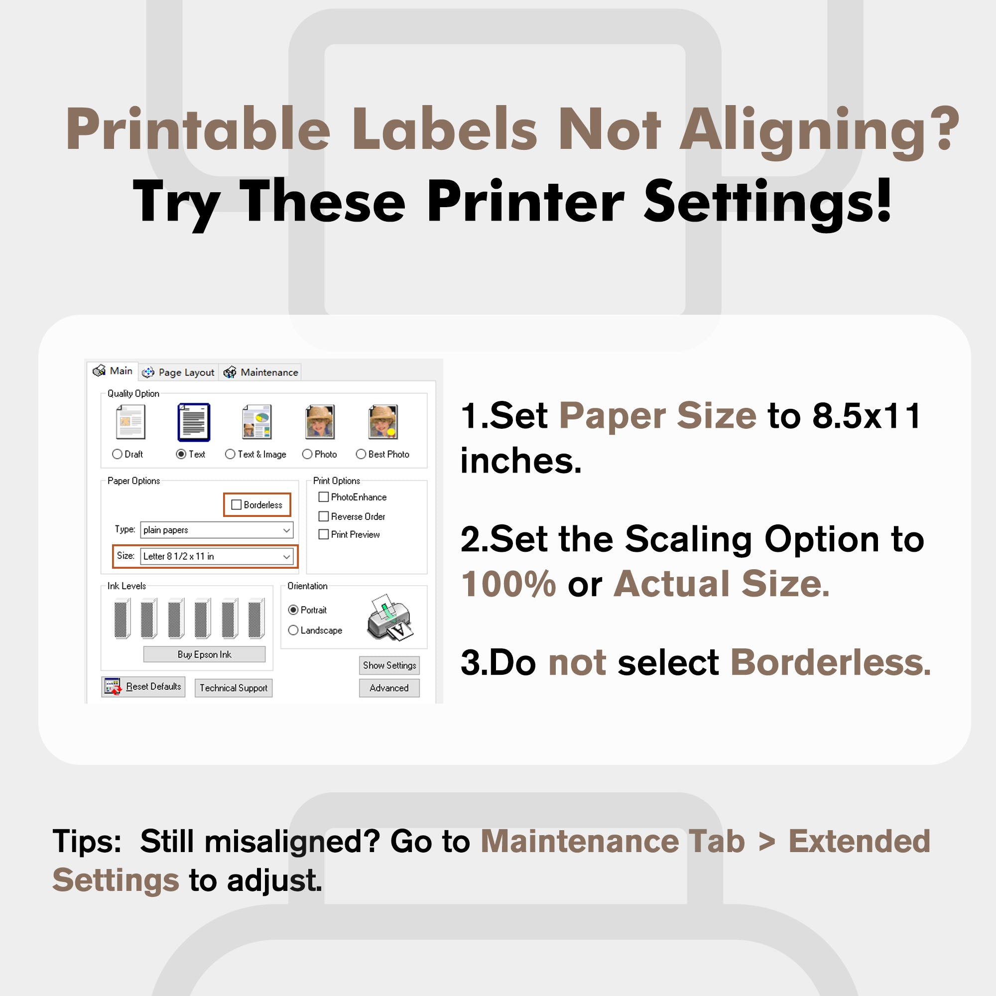 A-SUB 2 inch Round Sticker Labels White Matte for  Inkjet or Laser Printer