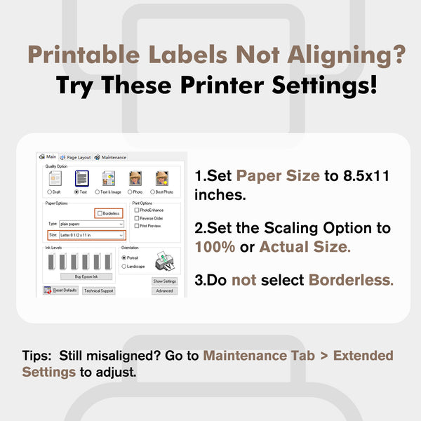 A-SUB 2 inch Round Sticker Labels White Matte for  Inkjet or Laser Printer