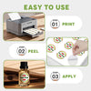 A-SUB 2 inch Waterproof Round Sticker Labels White Matte for Inkjet or Laser Printer