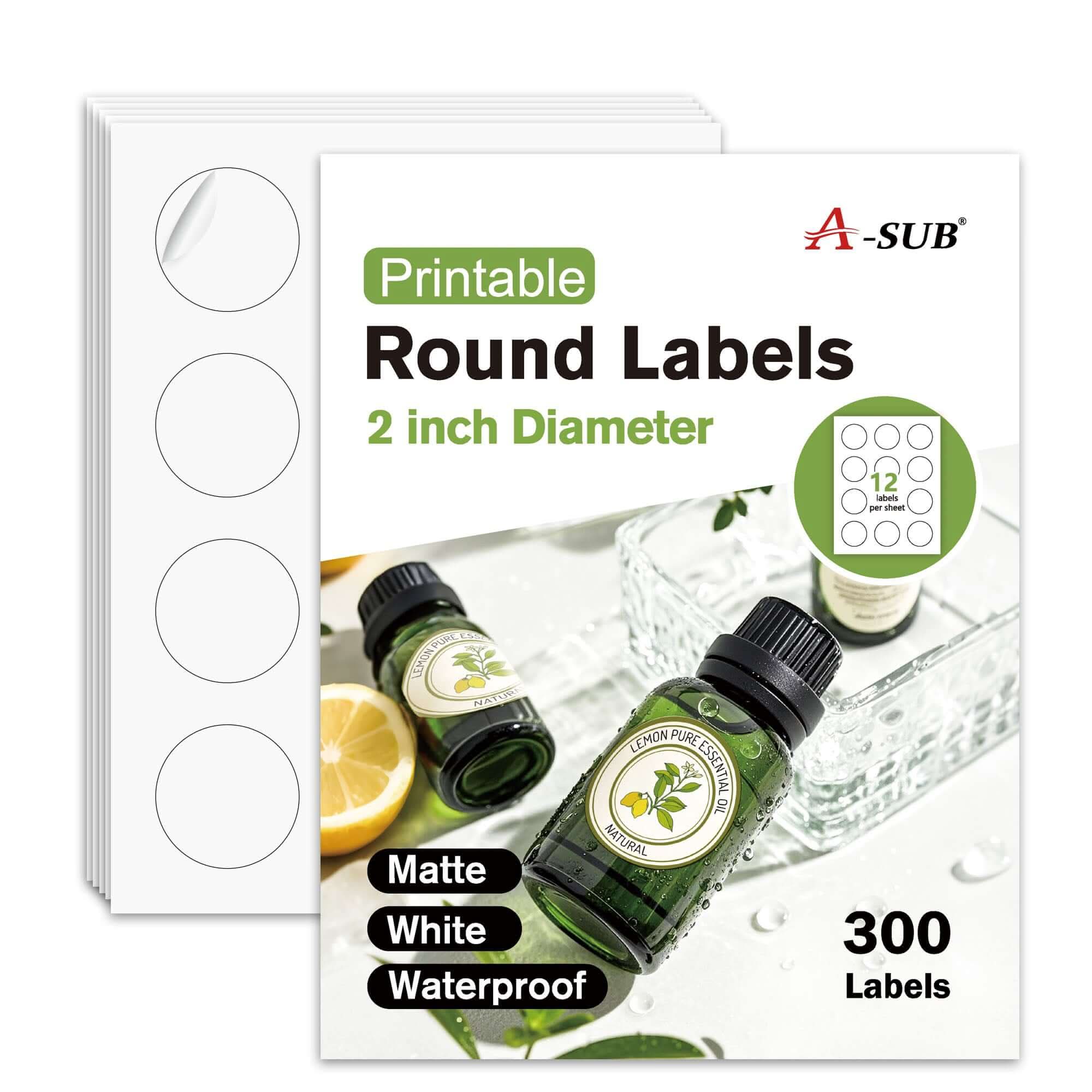 A-SUB Round Labels