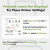 A-SUB 2 inch Waterproof Round Sticker Labels White Matte for Inkjet or Laser Printer