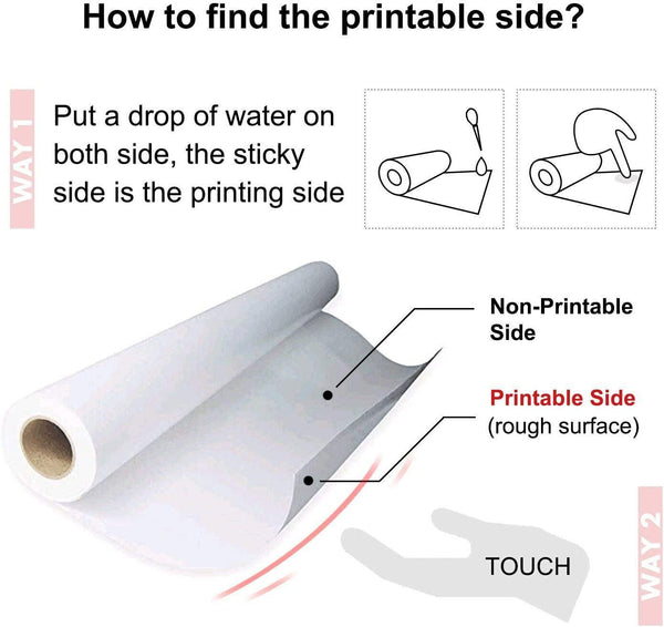 A-SUB 44" X 328' Sticky Sublimation Paper Roll 100g High Tacky for Heat Transfer - A-SUB