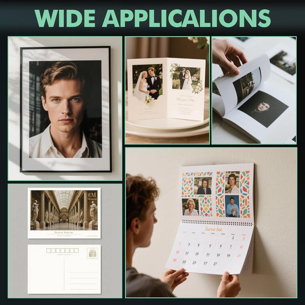 A-SUB 8.5"x11"Satin Resin-Coated Double Sided Photo Paper 74lb 300gsm  20 sheets