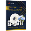  A-SUB Clear Waterslide Decal Paper Clear for Inkjet Printer  20 Sheets  A4 Size