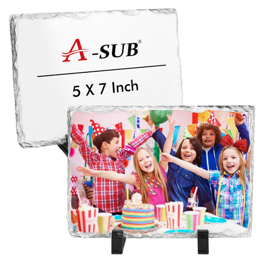 A-SUB DIY Sublimation Slate Blanks 2 pcs 5"*7" - A-SUB