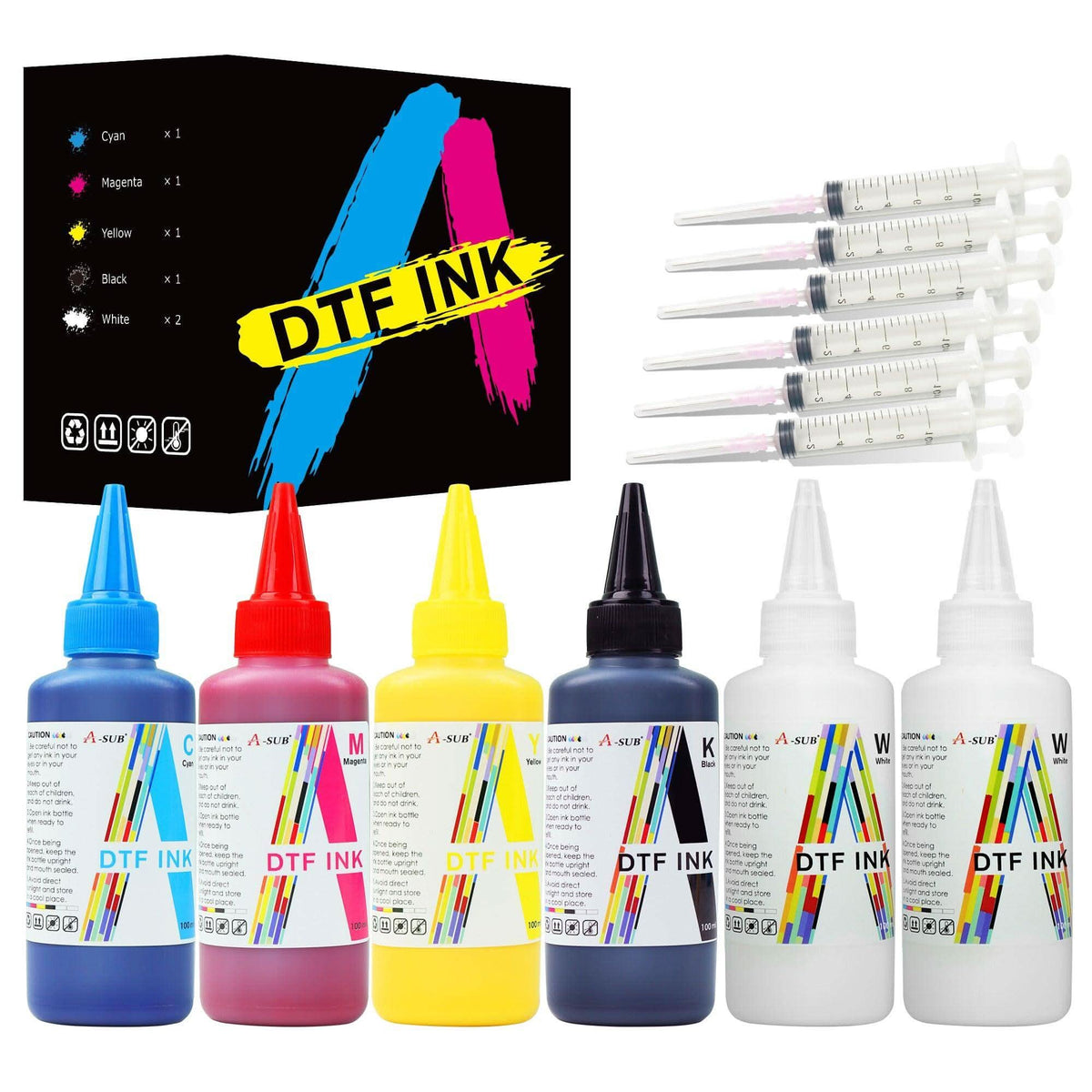 A-SUB DTF Ink – Vibrant Colors & High Durability for DTF Printing