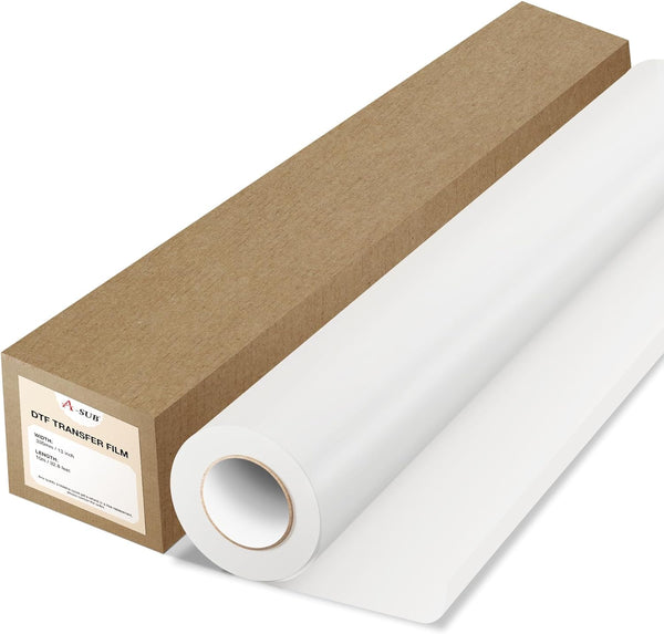A-SUB DTF Transfer Film Roll, 13" X 32.8ft (Double Sided Matte)