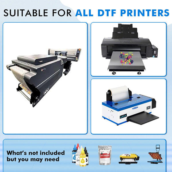 A-SUB DTF Transfer Film Roll, 13" *328 FT (Double Sided Matte) - A-SUB