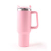 A-SUB Pink Insulated Tumbler with Handle – Blank for UV DTF, ideal for custom designs and 40oz insulated tumbler for UV printing.