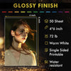 A-SUB glossy photo paper 260gsm features glossy finish, 50 sheets, 4x6 inches, 72lb weight, warm white, water resistant.