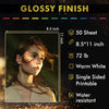 A-SUB Resin-Coated Glossy Photo Paper 260gsm 72lb,8.5"*11",50 Sheets(L06 Tone)