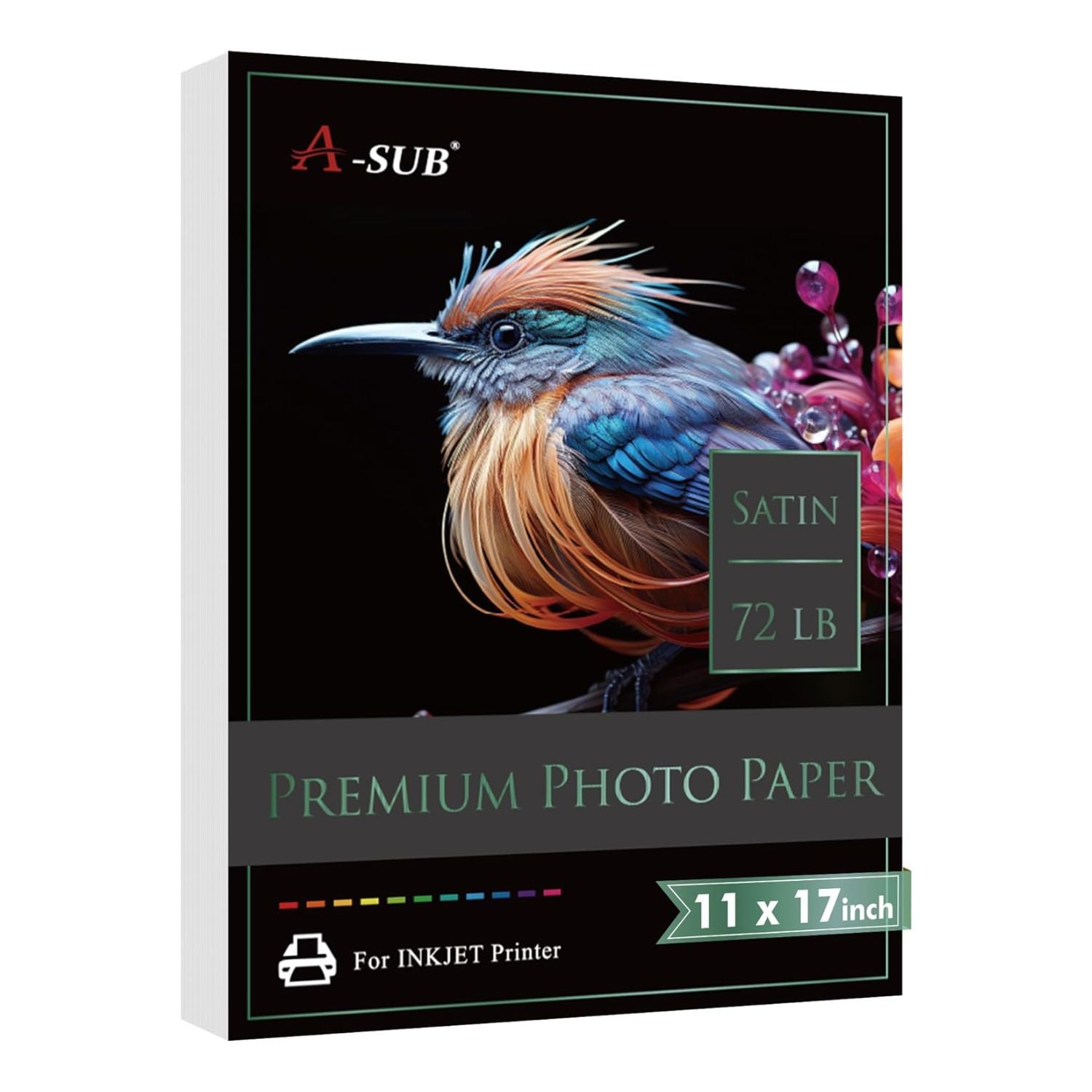 A-SUB Resin Coated Satin Photo Paper 260gsm 72lb, 11