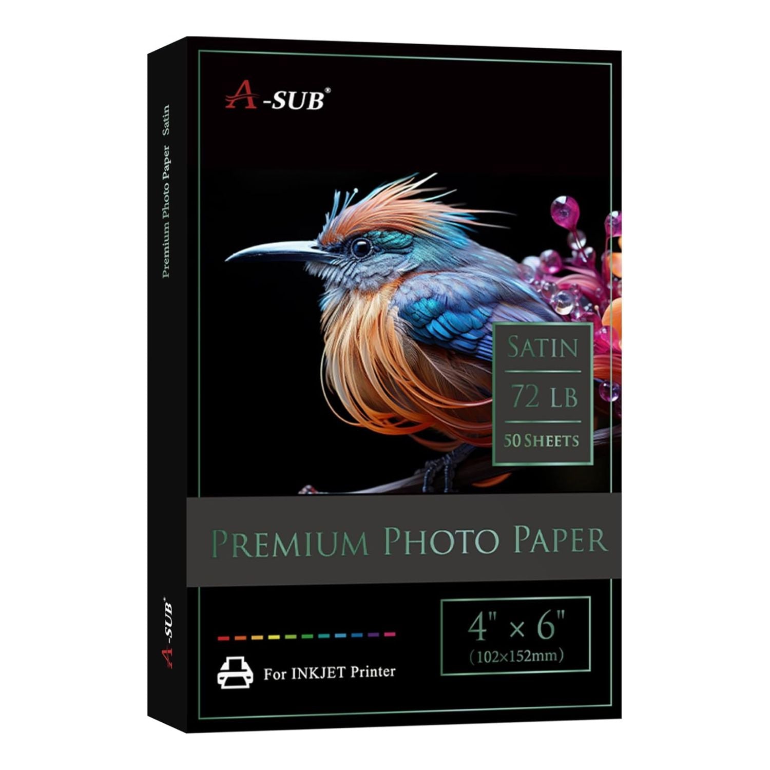 A-SUB Resin Coated Satin Photo Paper 260gsm 72lb, 4