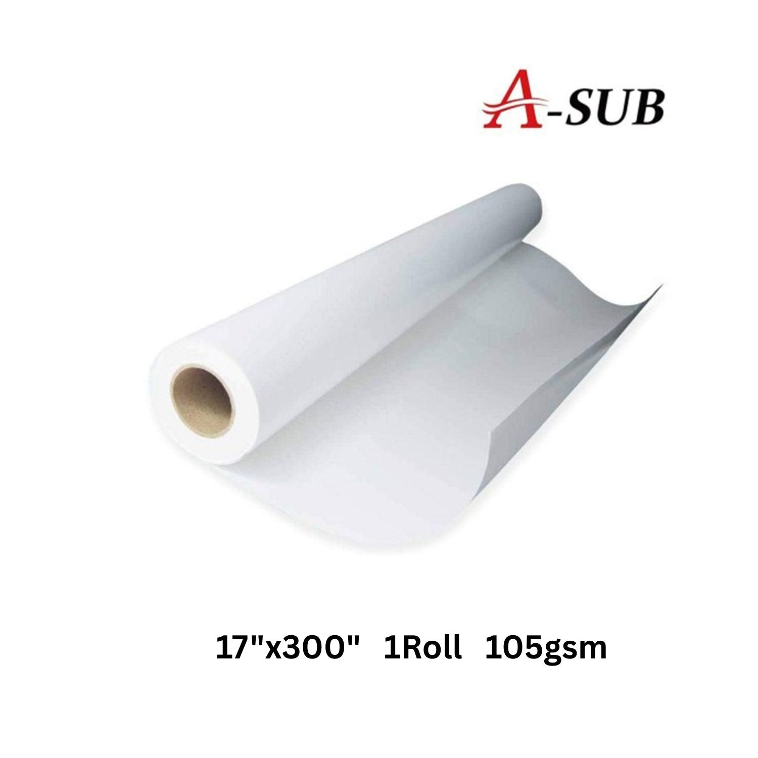 Roll of paper with A-SUB branding on a white background