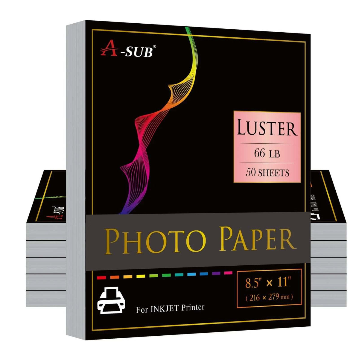A-SUB Luster Resin-Coated Photo Paper 8.5