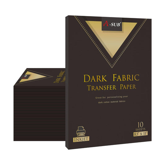 【Bulk Prices】200 sheets A-SUB 8.5"x11" Dark Fabric Transfer Paper - A-SUB