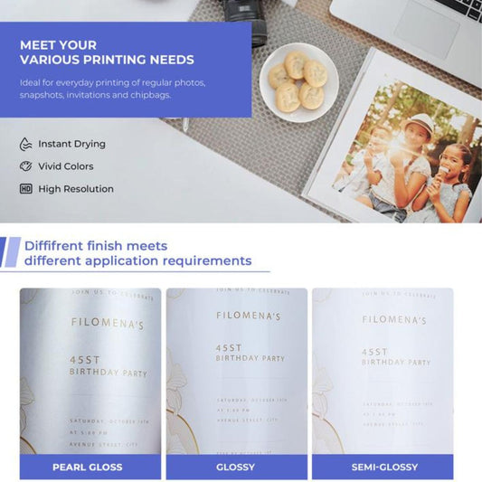 【Bundle Kit】Koala  Inkjet Glossy Photo Paper Bundle – 3 Types (115gsm/180gsm/260gsm Double-Sided) – 100 Sheets Each