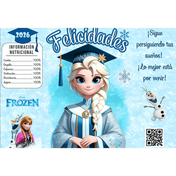 Princess Elsa Chip Bag Template