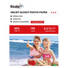 【Bundle Kit】Koala  Inkjet Glossy Photo Paper Bundle – 2 Types (180gsm/260gsm Double-Sided) – 100 Sheets Each