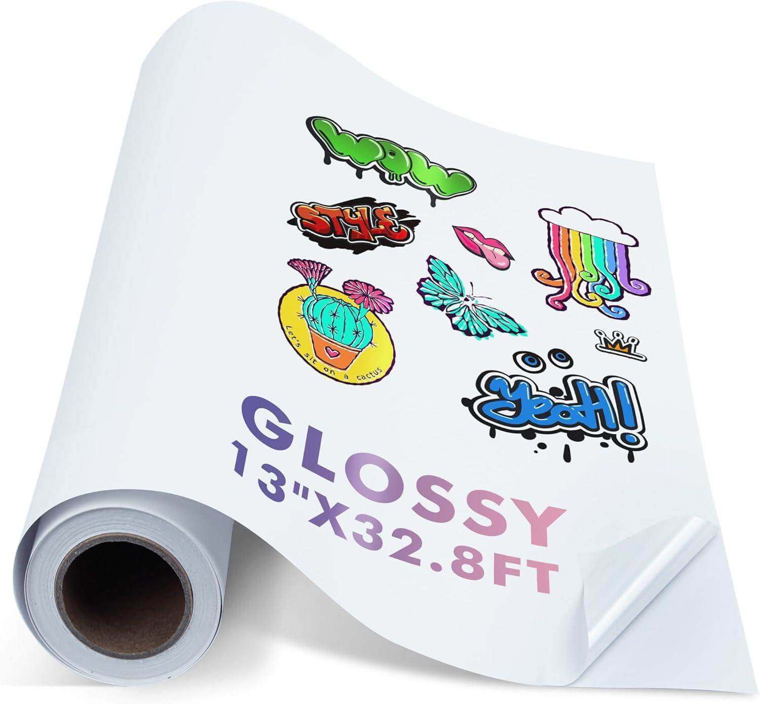 A-SUB Glossy Vinyl Sticker Paper: High-Quality Adhesive Sheets