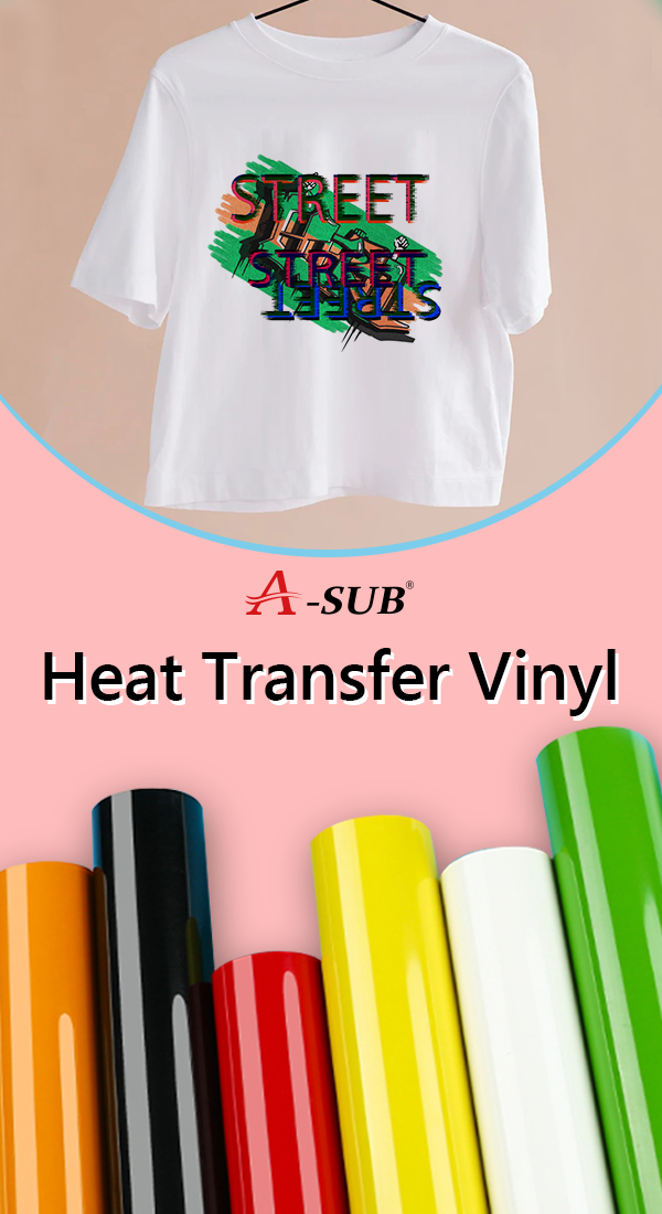 A-SUB Iron on HTV Vinyl Rolls Pink Heat Transfer Vinyl , Pink HTV Vinyl  Roll for Heat Press Cricut 12 x 8ft 