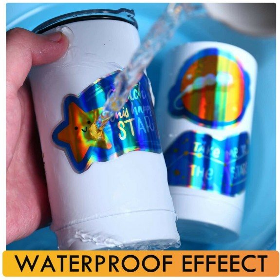 Holographic Vinyl Sticker Paper for Inkjet Printers 8.5x11 Inches