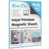 Stone City Printable Matte Magnetic Sheets for Inkjet Printers 8.5x 11 Inches, 12 Sheets - A-SUB