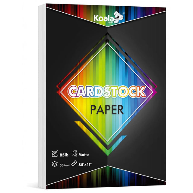 Matte White Cardstock Paper – 8.5x11