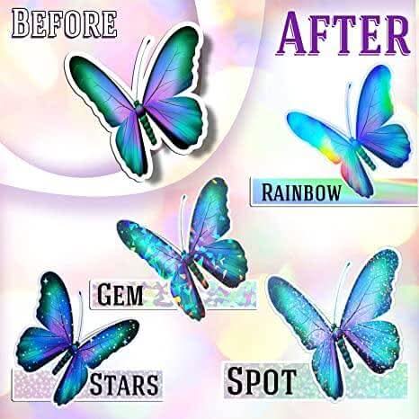 Self Adhesive Laminate Sheets Transparent Waterproof Holographic A4 25 Sheets