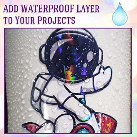 Self Adhesive Laminate Sheets Transparent Waterproof Holographic A4 25 Sheets