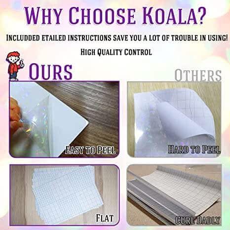 Self Adhesive Laminate Sheets Transparent Waterproof Holographic A4 25 Sheets