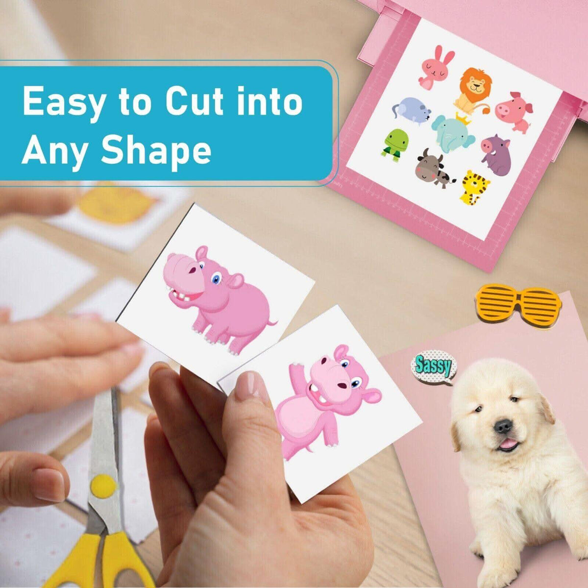 Printable Matte Magnetic Sheets for Inkjet Printers - 8.5"x11" (12 Sheets)
