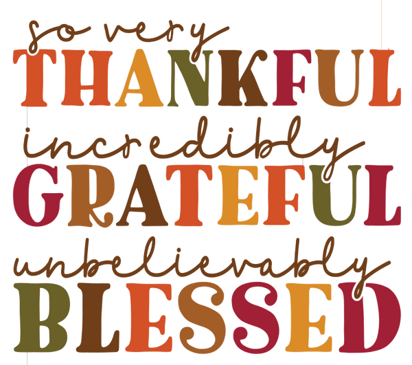 Thanksful ,Grateful, Blessed,SVG, PNG Thanksgiving001 - A-SUB