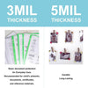 Comparison of 3 mil and 5 mil thermal laminating pouches for document protection and durability.