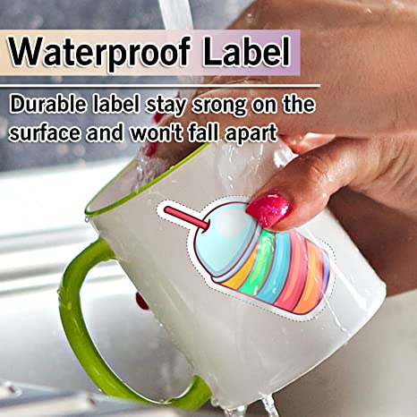 Waterproof  Glossy Vinyl Sticker Paper for Laser Printer 10 Sheets