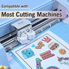 Waterproof  Glossy Vinyl Sticker Paper for Laser Printer 10 Sheets