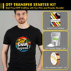 A-SUB DTF transfer film starter kit with DTF Film, DTF Powder, and Heat-resistant Tape for crafting.