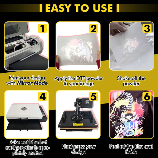Step-by-step guide for using A-SUB DTF transfer film with ordinary Inkjet printers.