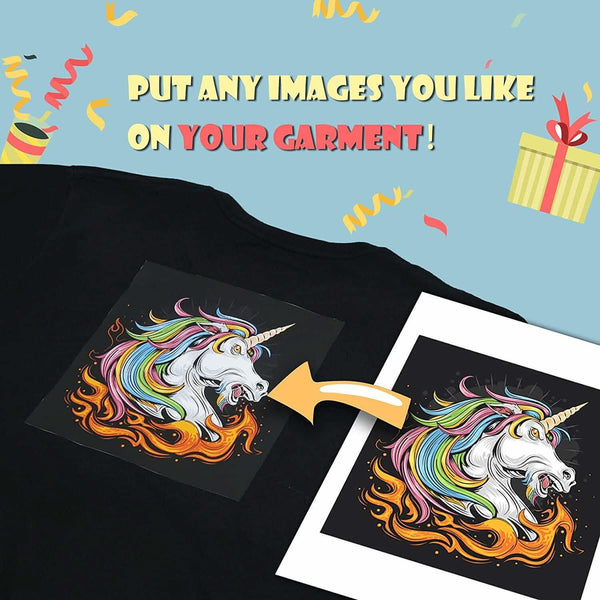 20 Sheets A4 Dark Fabric Inkjet Heat Transfer Paper T Shirt - Foto 3