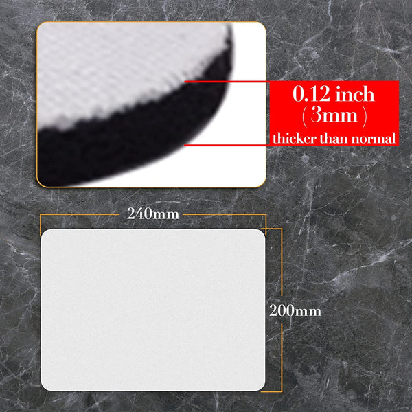 A-SUB Sublimation Mouse Pad Blank Rectangular Blanks 3mm Thick for Tra