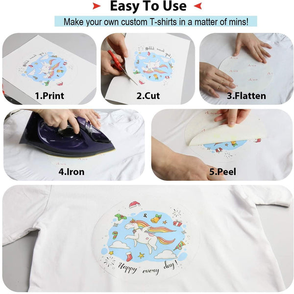 DIY Heat Transfer Paper for T-Shirt - China Digital Inkjet Transfer Paper,  Light Heat Transfer Paper