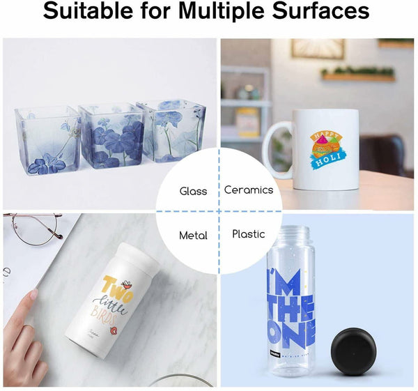 A-SUB Clear Waterslide Decal Paper Clear for Inkjet Printer 20 Sheets 8.5x11