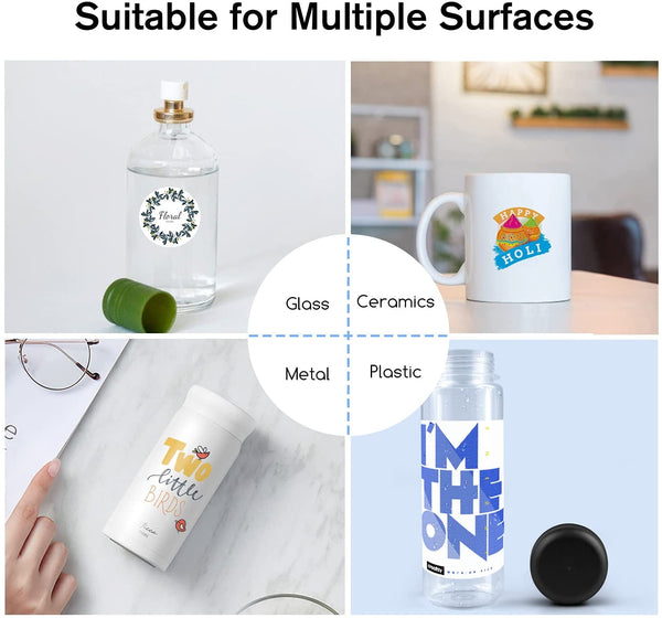 A-SUB 8.5"x11" Waterslide Decal Paper White for inkjet 25 Sheets