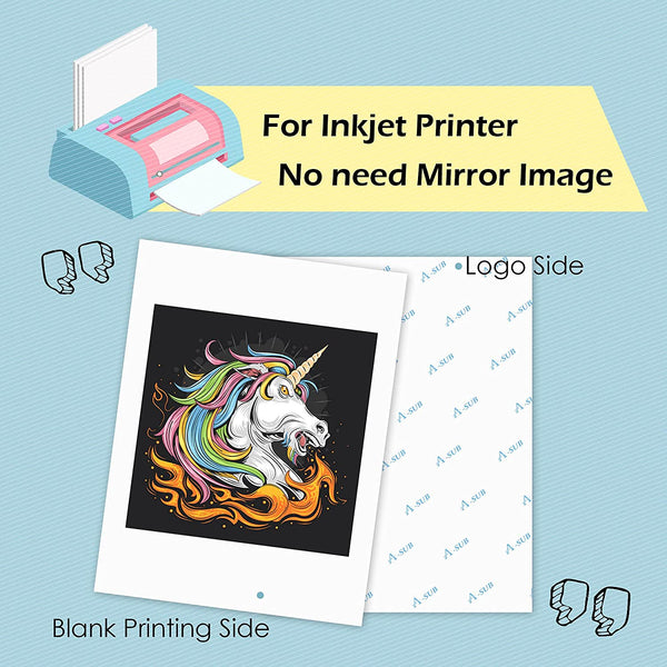 Heat Transfer Paper for Dark Fabric - 8.5 X 11 10 Pack in 2023   Printable heat transfer vinyl, Transfer paper, Printable iron on vinyl