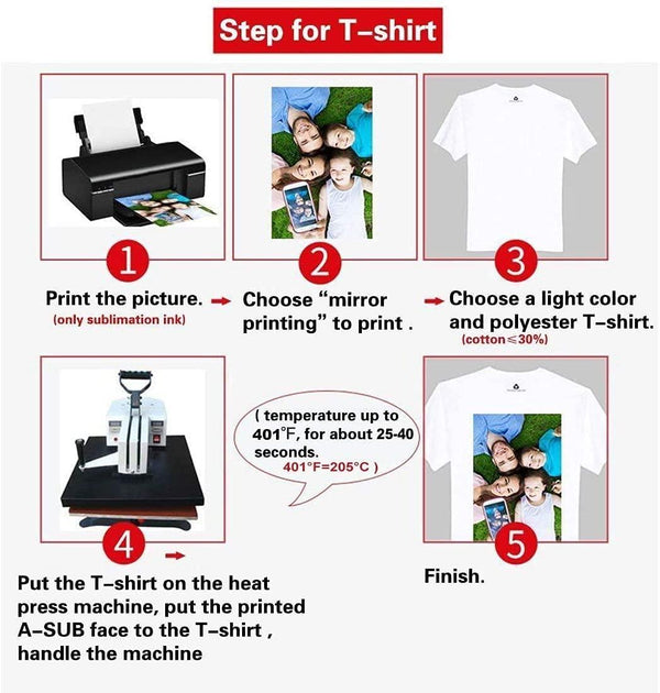 A-Sub 11'' x 17'' Sublimation Paper 120gsm, 110 sheets - A-SUB
