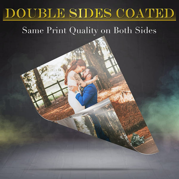 A-SUB Premium Double Sided Photo Paper Luster 8.5 x 11 Inch 74lb for Inkjet Printers 40 Sheets