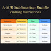 A-SUB Sublimation Paper 125gsm & Sublimation Ink & Mouse Pad Bundle Kit