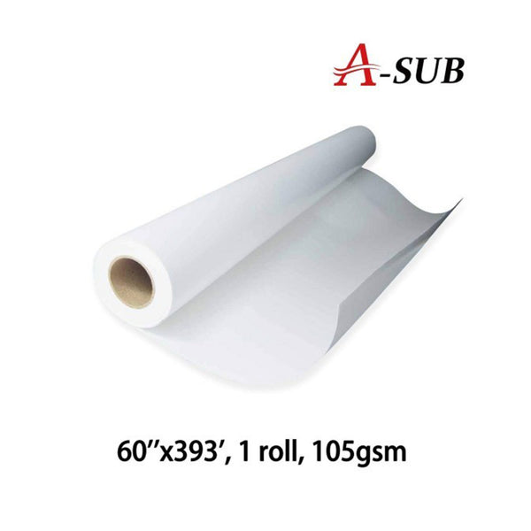 A-SUB 60"x393' Sublimation Paper 105gsm, roll size