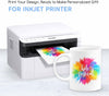 A-SUB bulk waterslide decal paper printing on an inkjet printer for personalized gifts.